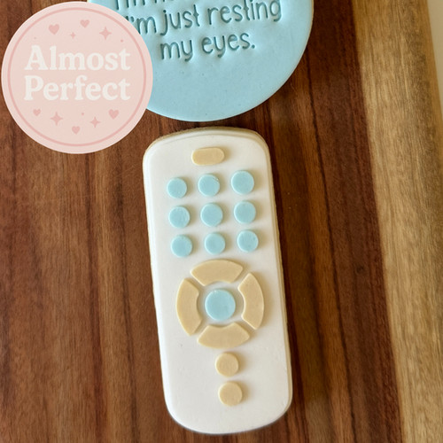 Almost Perfect - TV Remote - Fondant Stamp and Cookie Cutter | The ...