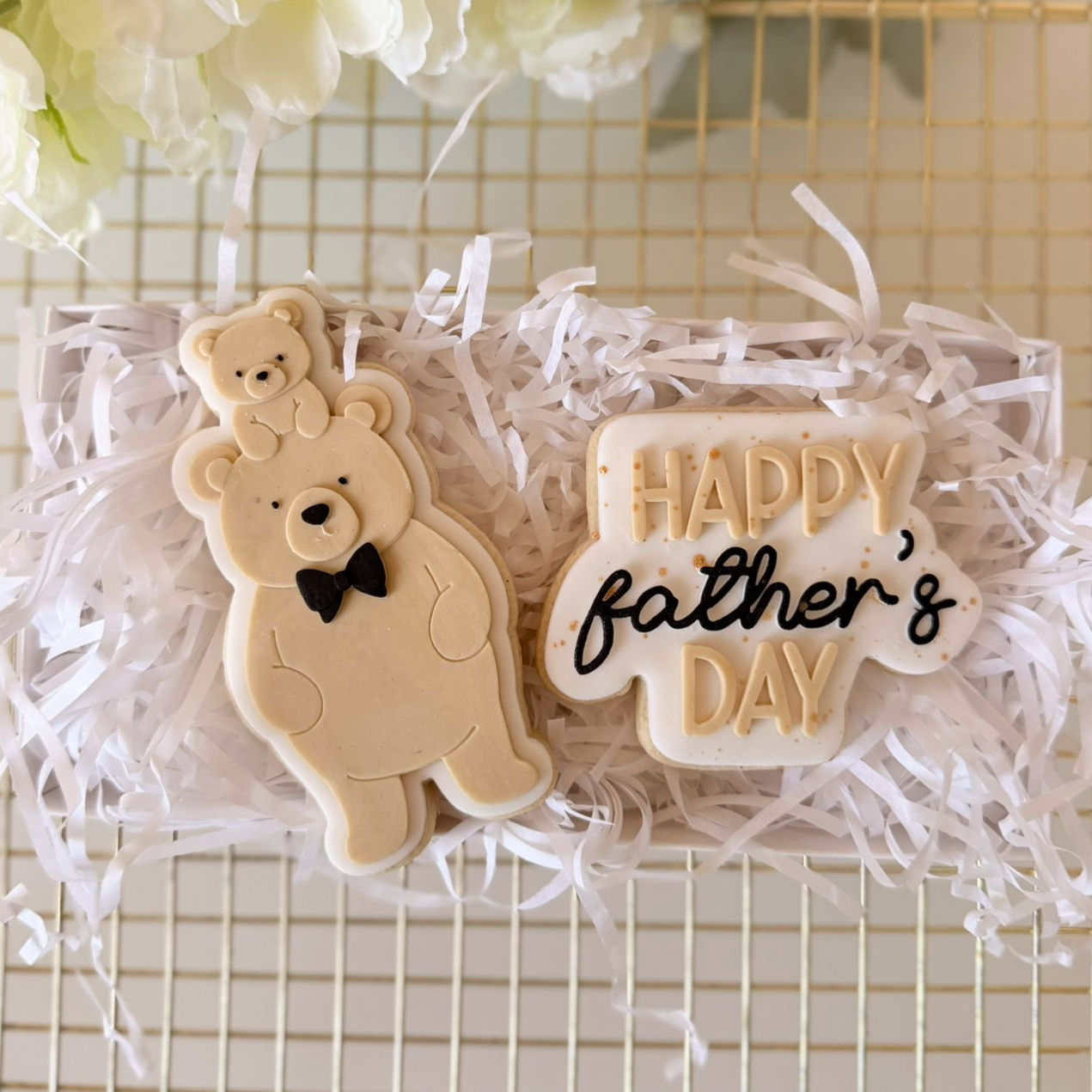 Baby Bear and Daddy Bear - Fondant Stamp and Cookie Cutter