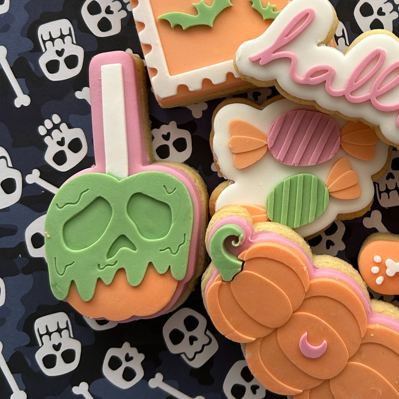 Toxic Candy Apple - Fondant Stamp and Cookie Cutter