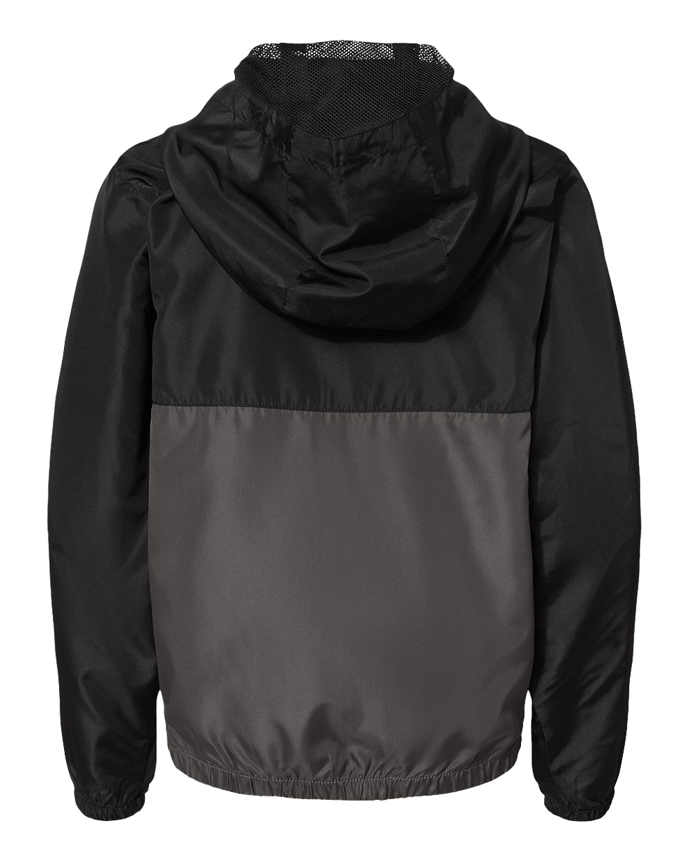Thumbnail: Youth Lightweight Windbreaker Full-Zip Jacket - Water Resistant