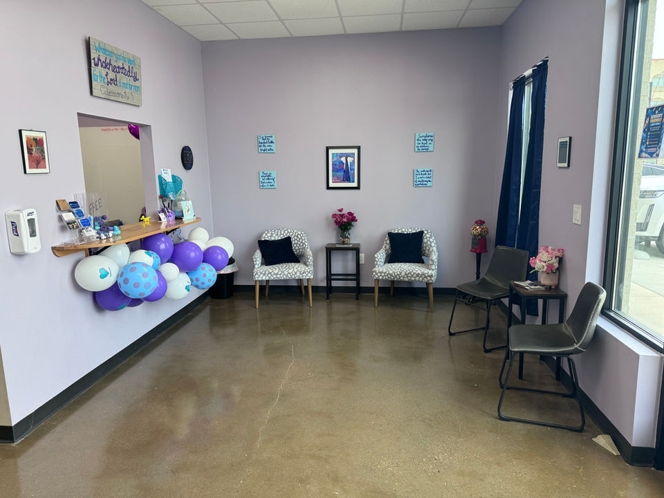 waiting room and front desk