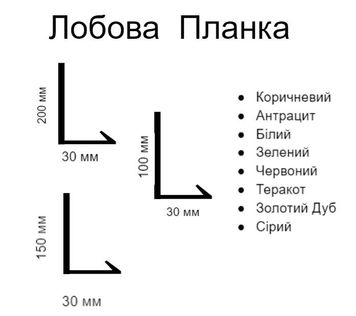 L- Лобова планка