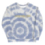 Miniatura: Blue Tie-Dye Vibe Tropical Sweatshirt