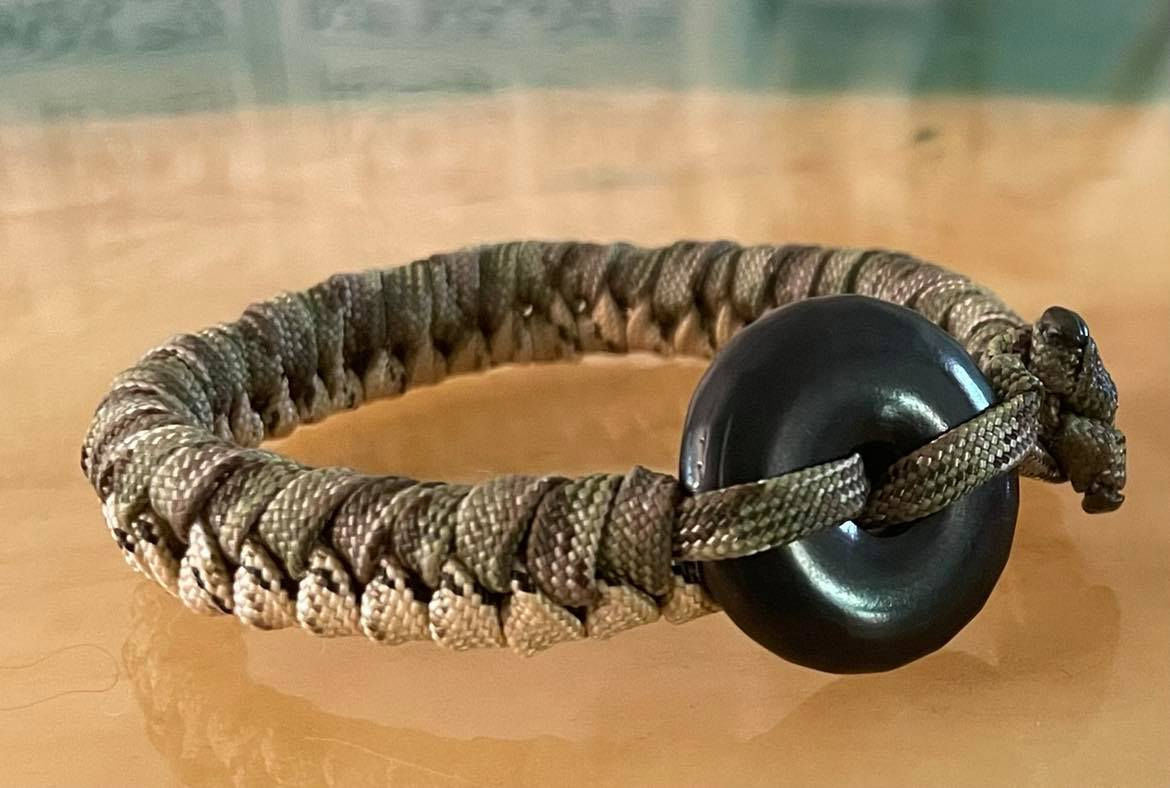 Fishtail, Shungite Bracelet, 7.5 inches