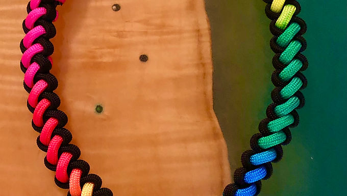 14.5-16.5" Sliding-Knot Shungite Collar