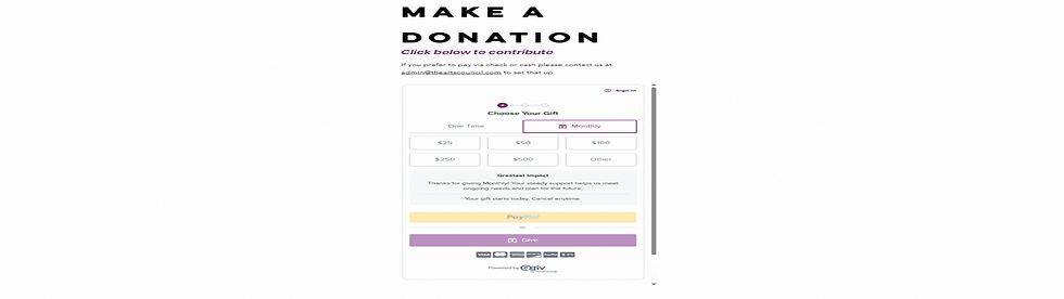 Make a monthly donation