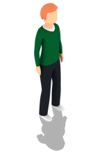 Person in green sweater