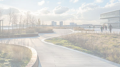 Gehwege, Parkplätze, Parkgaragen