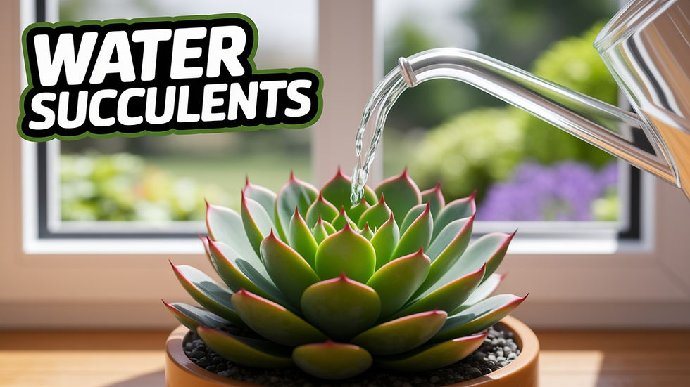 How to water succulents