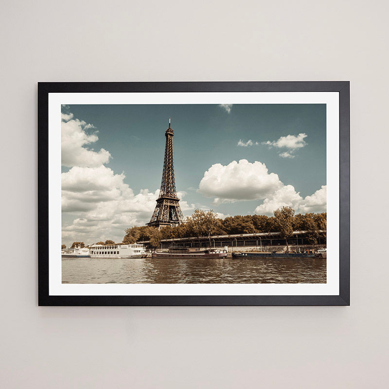 Thumbnail: Eiffel Tower from the Seine, Paris, France - FRAMED.