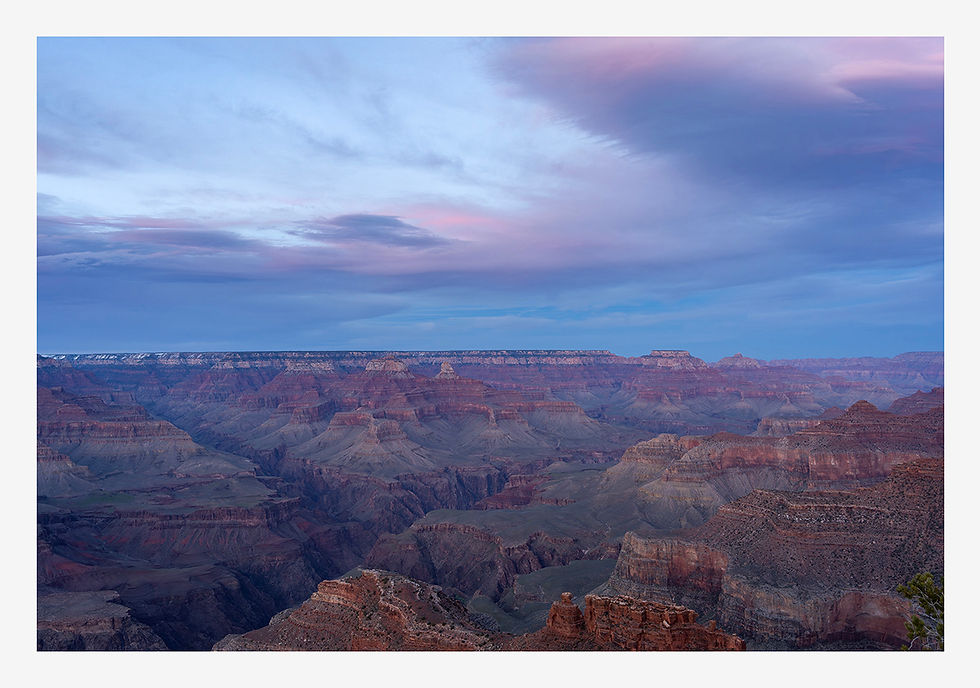 GRAND CANYON, DUSK. UNFRAMED.