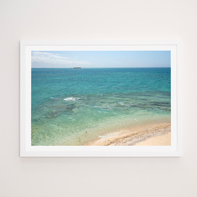 Thumbnail: Water and sand, Schooner Island, Fiji - FRAMED