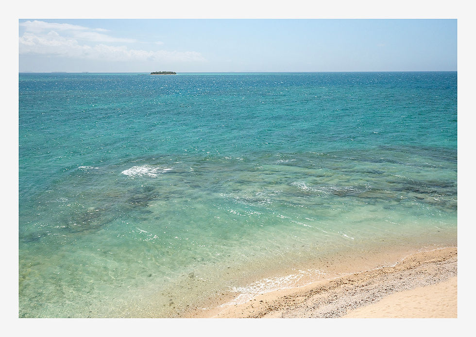 Water and sand, Schooner Island, Fiji - UNFRAMED.