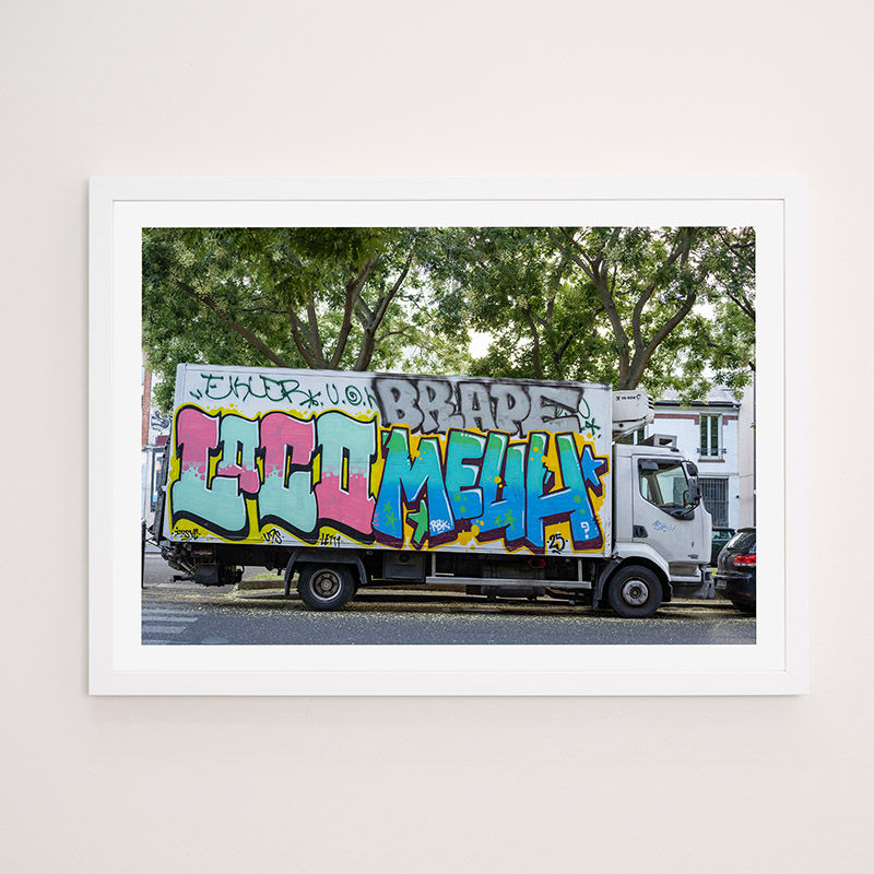 Thumbnail: Grafittied truck, Paris, France – FRAMED.