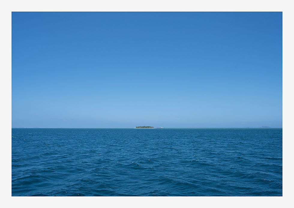 Mala Mala Island, Fiji, distant - UNFRAMED.