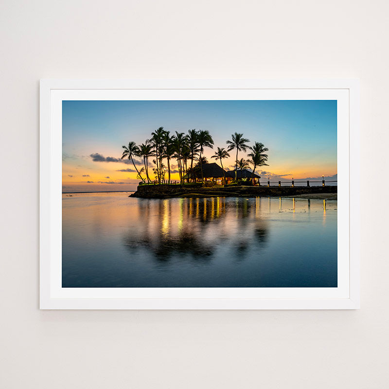 Thumbnail: Sunset, Coral Coast, Fiji - FRAMED