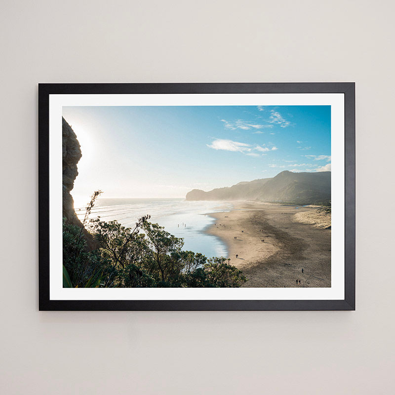 Thumbnail: PIHA FROM LION ROCK - FRAMED