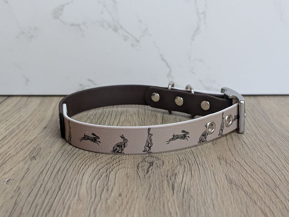 Thumbnail: Hare BioThane Collar - 19mm - Two Tone