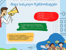 ინსტრუქცია სკოლის წარმომადგენლებს გაზაფხული 2023