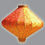 Thumbnail: Orange/Prosperity Silk Lantern - Diamond