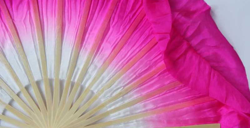 Thumbnail: Pink-Hot Pink- Silk Flutter High Performance Dance Fan