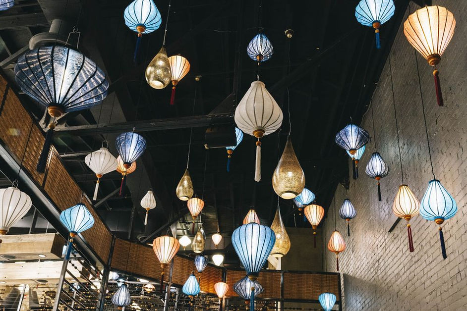 Silk Lanterns at Tansuo Restaurant, Nashville, Tennessee