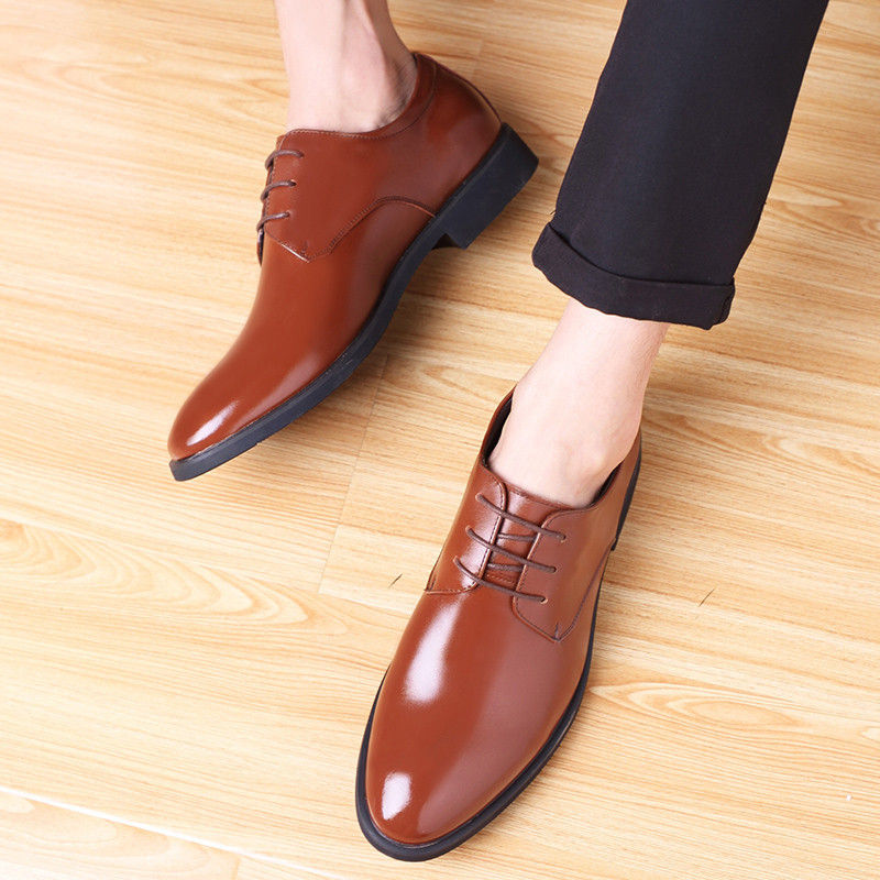 Miniatura: New Leather Shoes Men's British Business Casual Shoes Breathable and Comfortable
