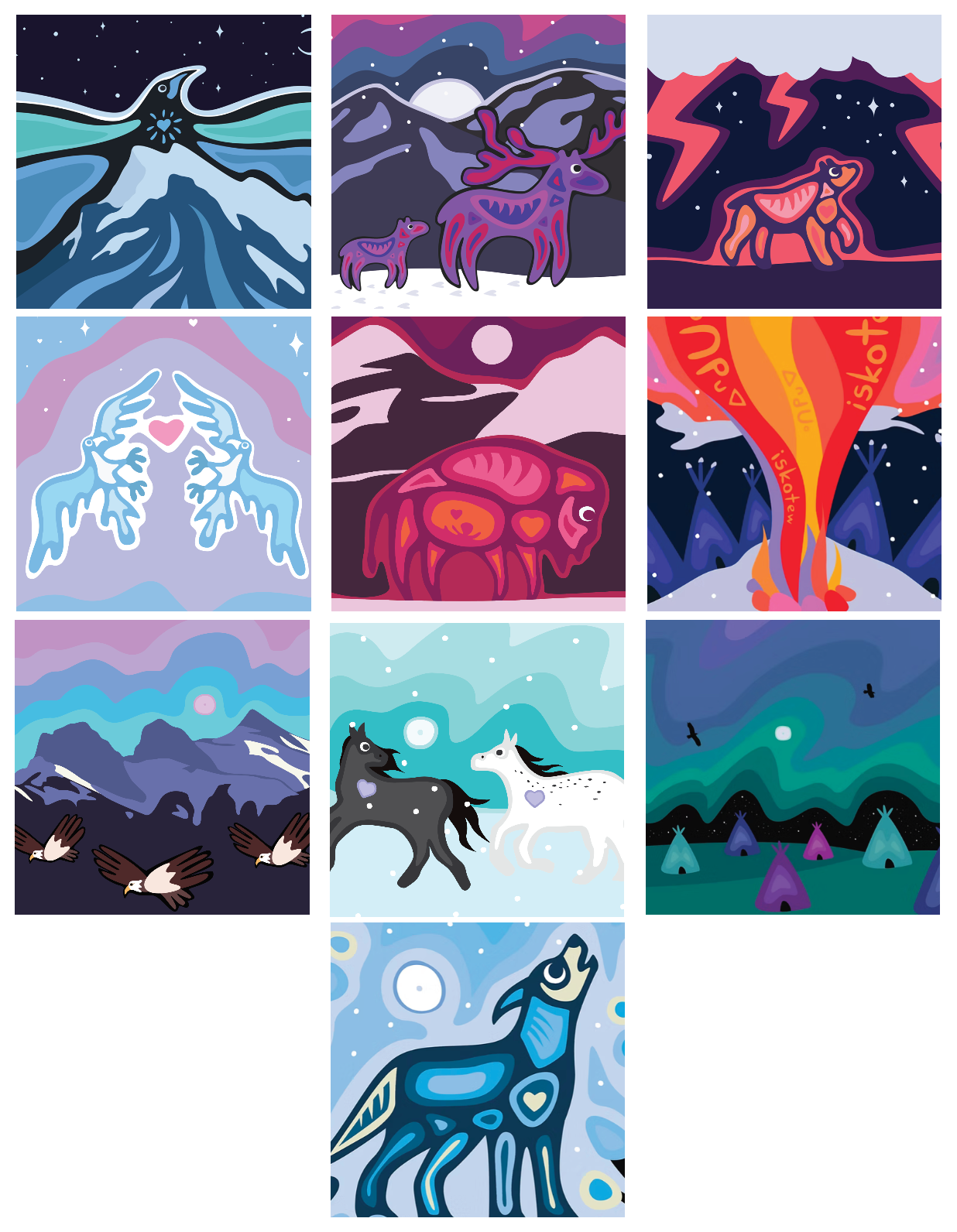 Winter Greeting Card Pack - 10 Pack