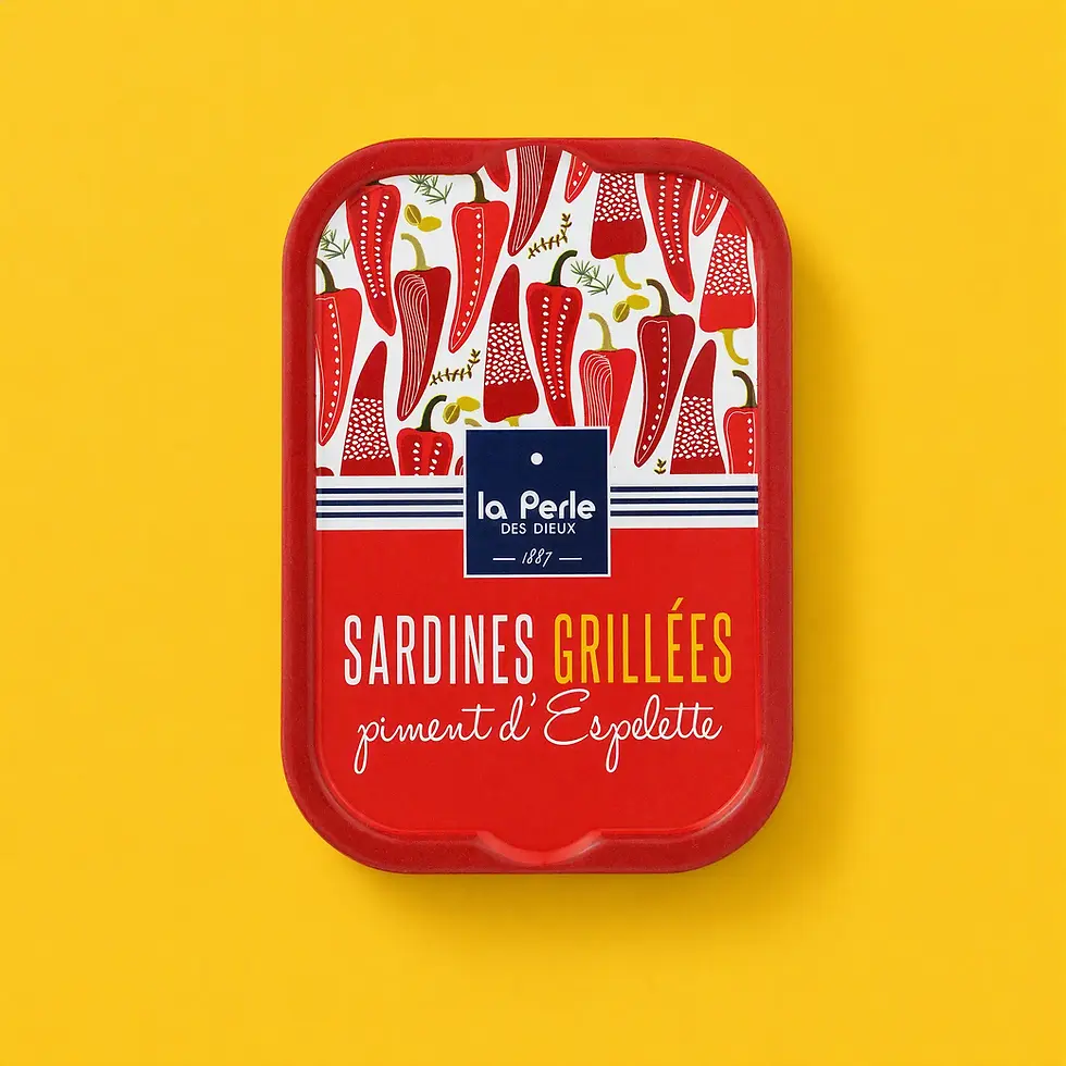 La Perle des Dieux Grilled Sardines in Olive Oil with Espelette Pepper