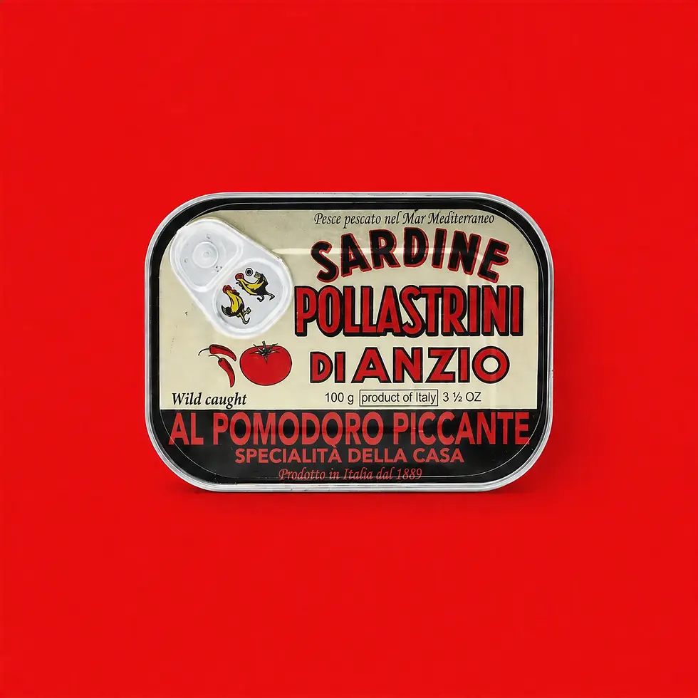 Pollastrini Sardines Tomato Chilli 100g