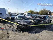 Խոշոր ավտովթար՝ Արարատի մարզում. հանդիսությունների սրահի մոտ բախվել են 6 մեքենա. կան վիրավորներ