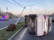 Road accident on Etchmiadzin-Yerevan highway. there is a casualty