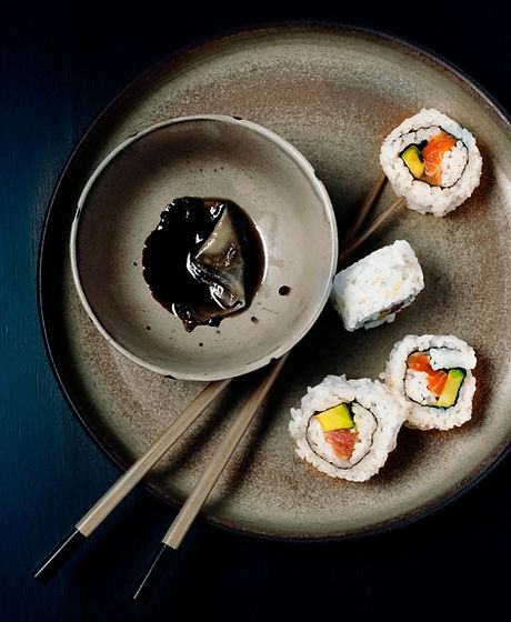 Sushi med sojasås