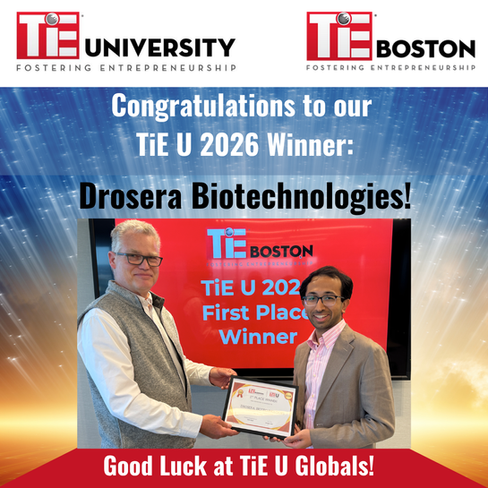 Congrats to Our 2026 TiE U Boston Winner, Drosera Bio!
