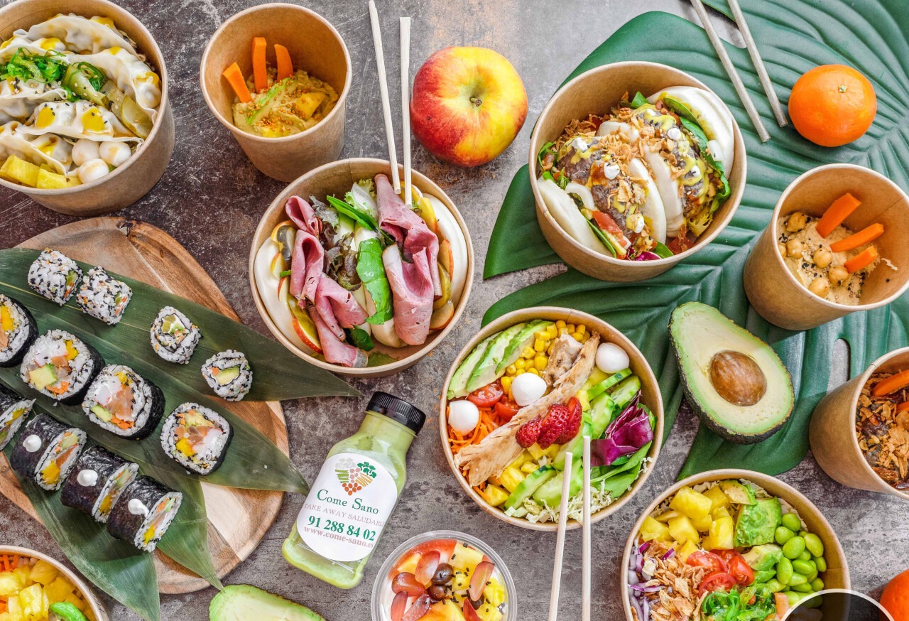 Arranged Food and Objects