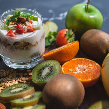 Arranged Food and Objects