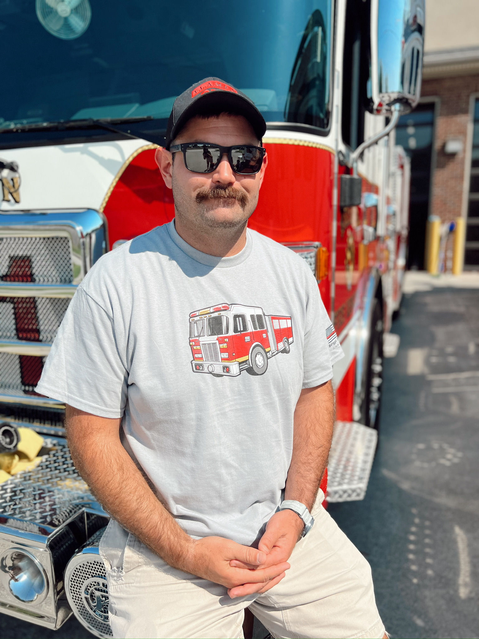 Wee Woo Fire Truck Graphic Tee