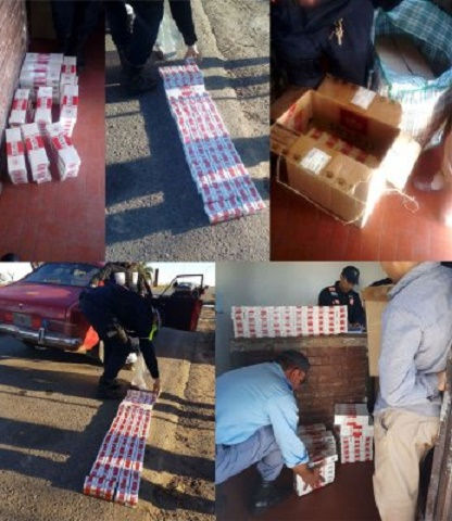 SECUESTRAN 1150 PAQUETES DE CIGARRILLOS VALUADOS EN MÁS DE 70 MIL PESOS