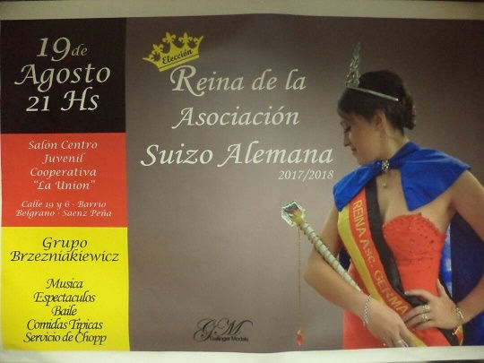 COLECTIVIDAD SUIZO-ALEMANA PREPARA SU FIESTA DE ELECCIÓN DE REINAS