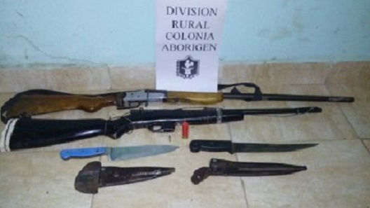 QUITILIPI: SECUESTRAN ARMAS Y CARTUCHOS A SUPUESTOS CAZADORES