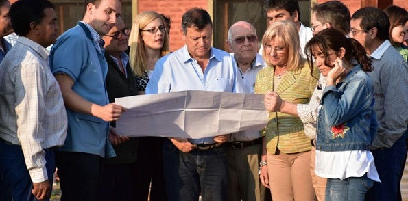 PEPPO RECORRIÓ OBRAS DE AMPLIACIÓN DE CONIN EN SÁENZ PEÑA