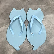 chinelo pesonalizado de gato de borracha azul curitiba e regiao metropolitana rv85 chinelo