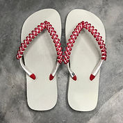 chinelo feminino branco com tira de perolas vermelhas rv85 chinelos (3).jpeg