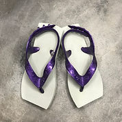 chinelo quadrado de criança branco com tira roxa rv85 chinelos.jpeg