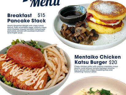 Cafe Barco Limited Time Special Menu!