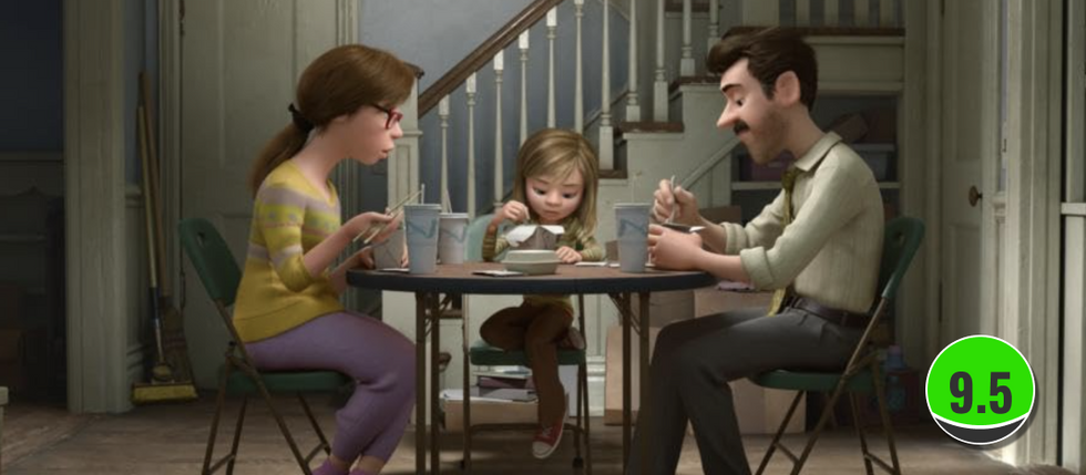 Riley and her parents in Inside Out