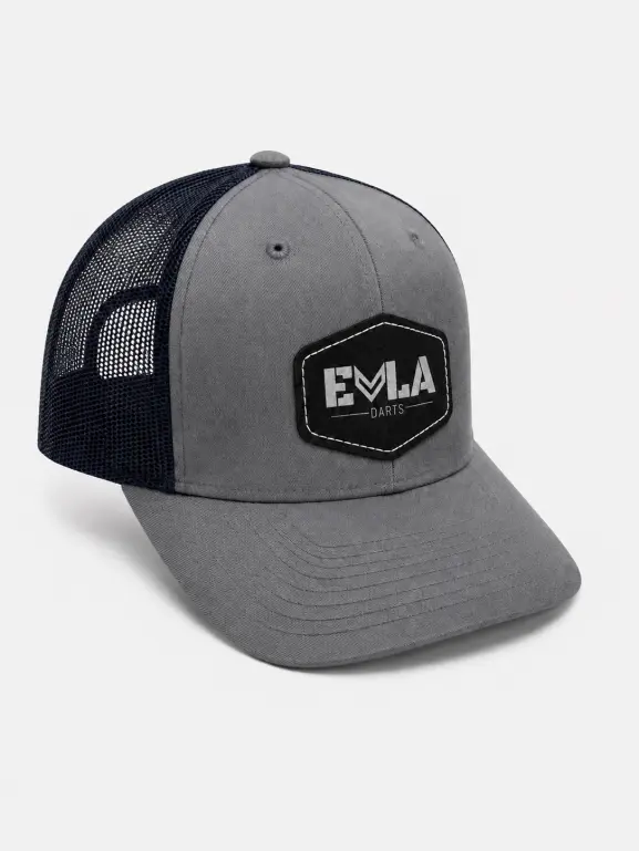 Yupoong - Unisex Retro Trucker Cap - Dark Heather Grey w/ EVLA Patch