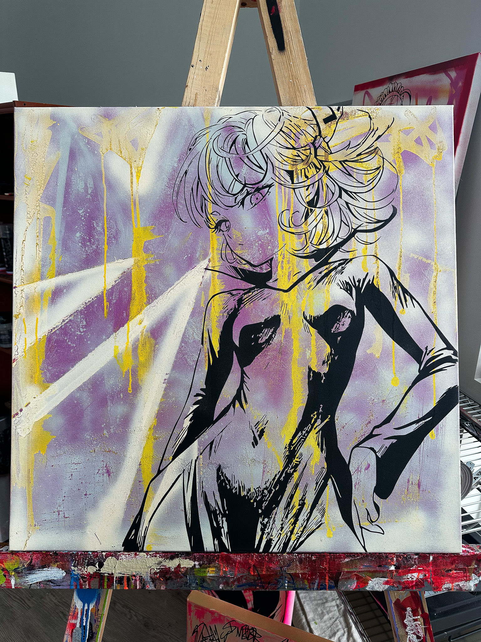 "CHALLENGE" Tatsumaki Painting