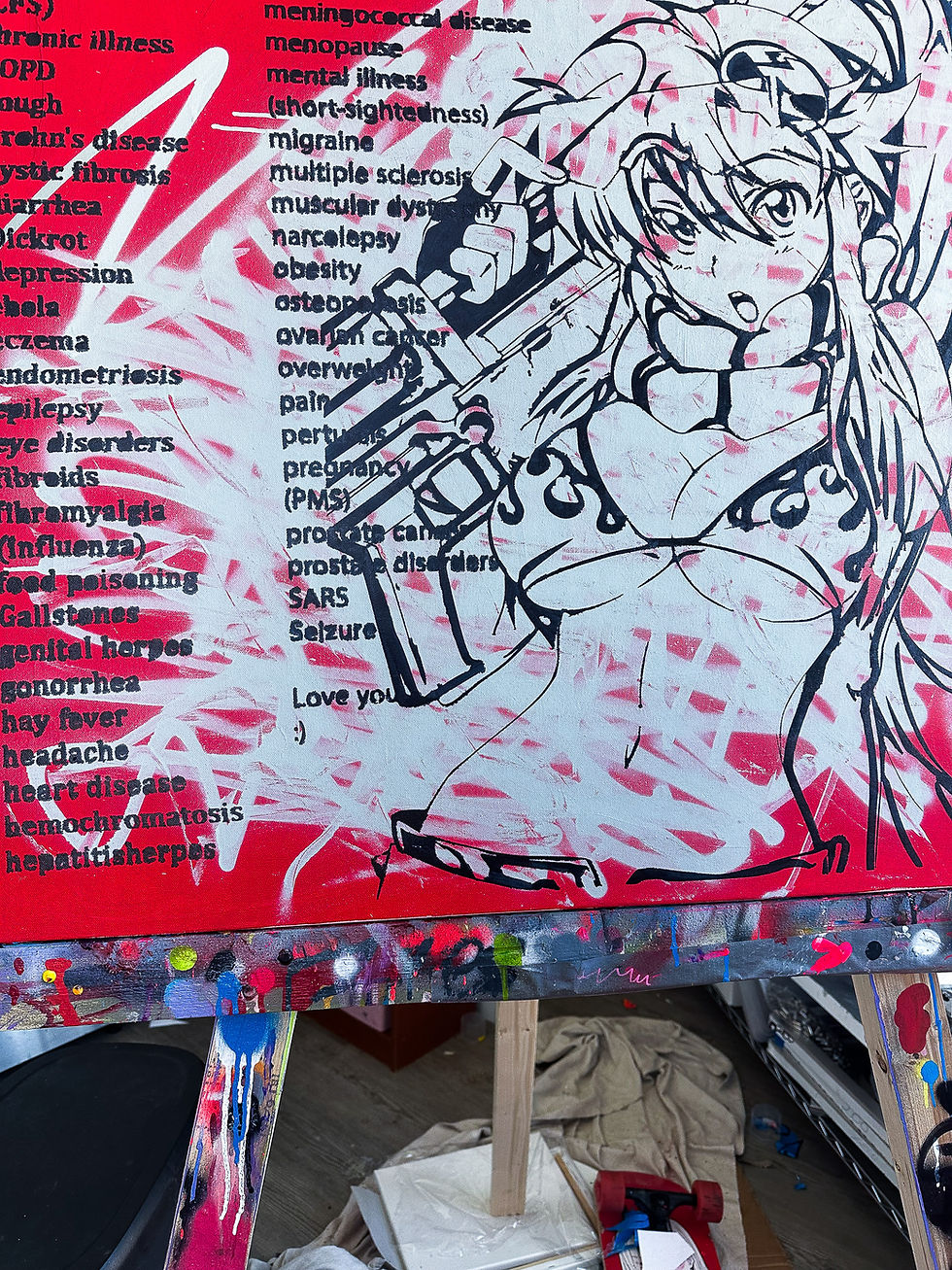 Thumbnail: "BTW" Yoko Painting