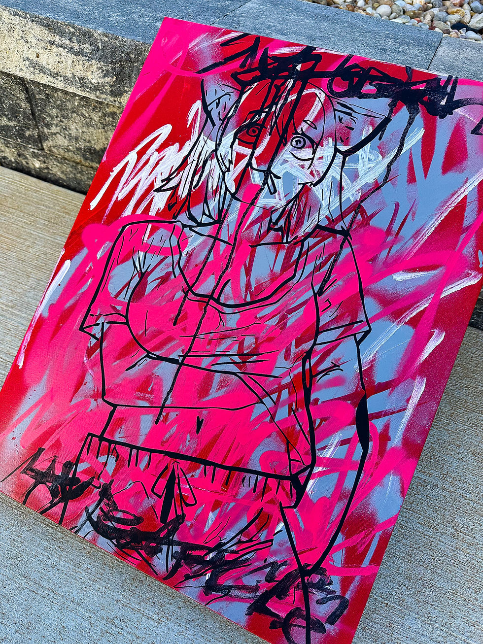 Thumbnail: "RELIEF" Chainsmoker Cat Painting